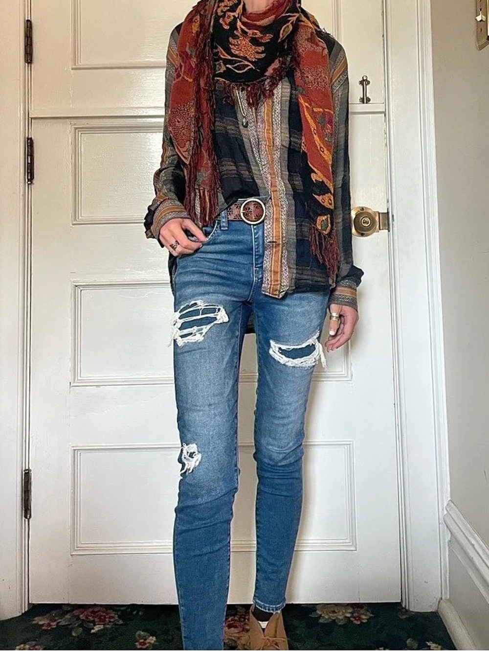 Distressed Skinny Jeans